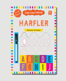 Çizgi Çizgi Etkinlik Harfler 4+Yaş