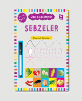 Çizgi Çizgi Etkinlik Sebzeler 4+Yaş